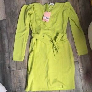 Lime Bodycon Mini Dress